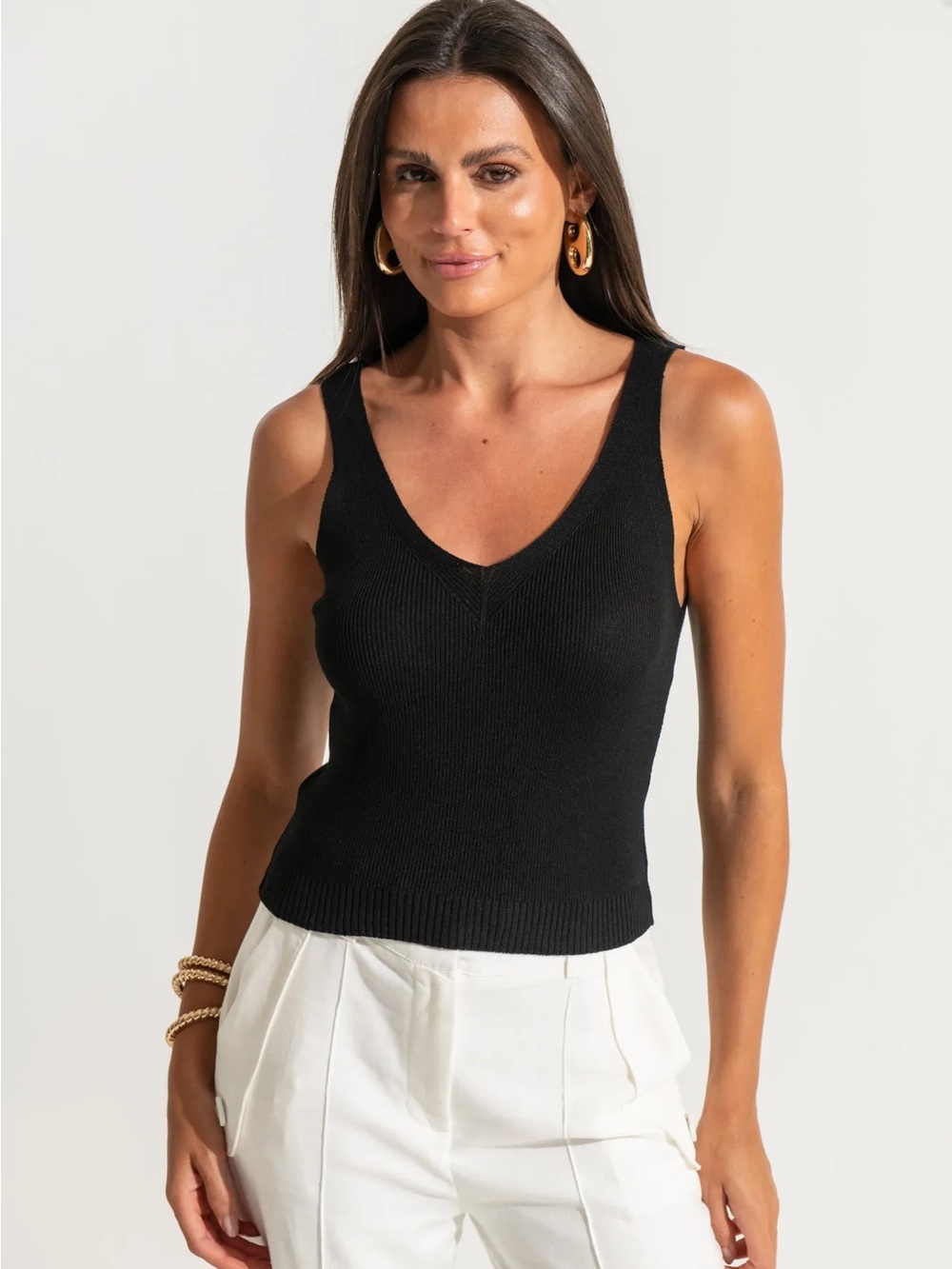 Banana republic blank knit tank top